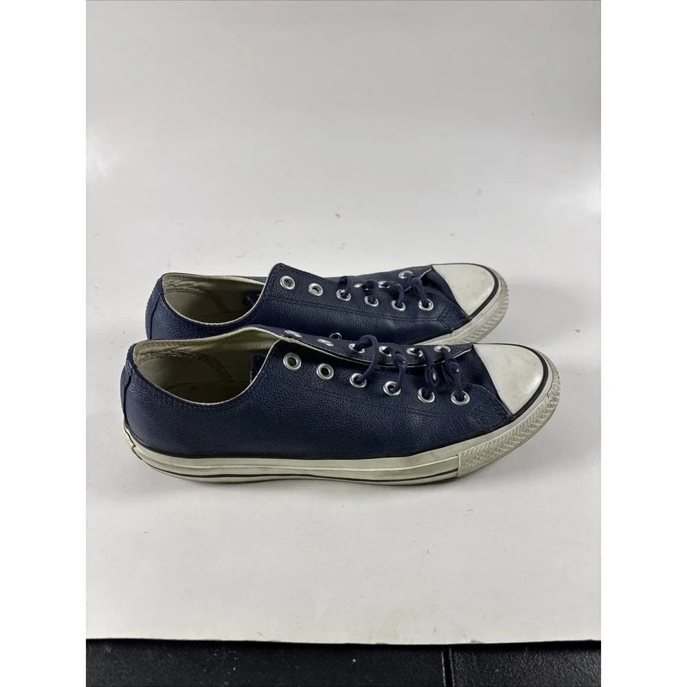 Converse Men's Size 7.5 Sneakers Casual Lace Up Shoes Classic Low Top Navy - Picture 2 of 9